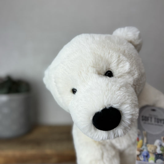 Jellycat Large Perry Polar Bear - Sitting Perry Large Retired White Bear 16"