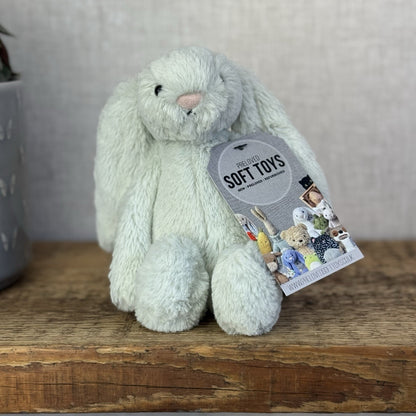 Jellycat Rare Retired Small Bashful Seaspray Pale Green Bashful Bunny NWOT