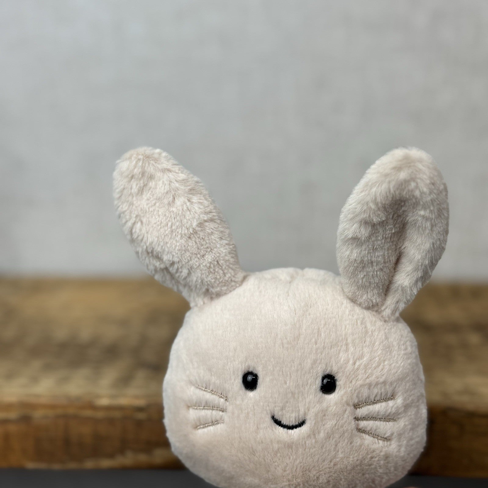 Jellycat Amuseabean Bunny - Small Cream Beanie Rabbit Animal Toy Retired 5”