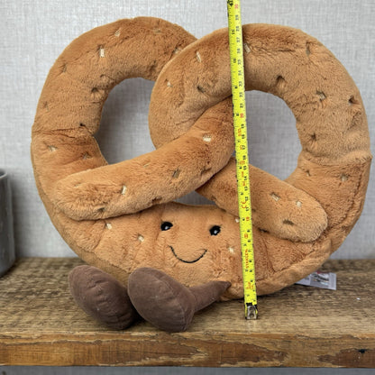 Jellycat Huge Amuseable Pretzel - Huge Pretzel Soft Toy Beanie Retired Large 12”