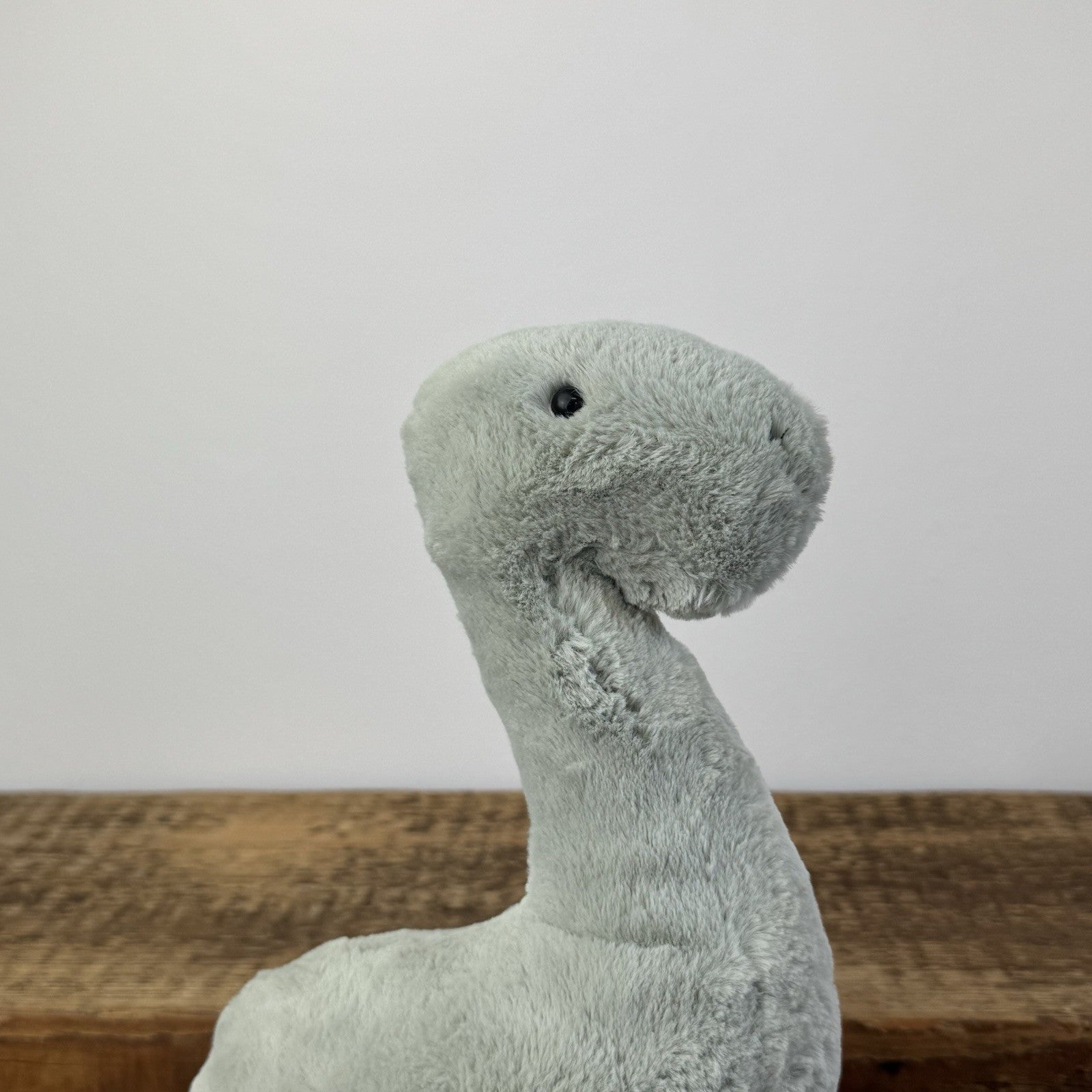 Jellycat Medium Fossily Brontosaurus Soft Toy - Green Dinosaur
