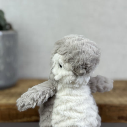 Jellycat Small Ditzi Penguin - Small Grey/Silver Beanie Penguin Plush 8"