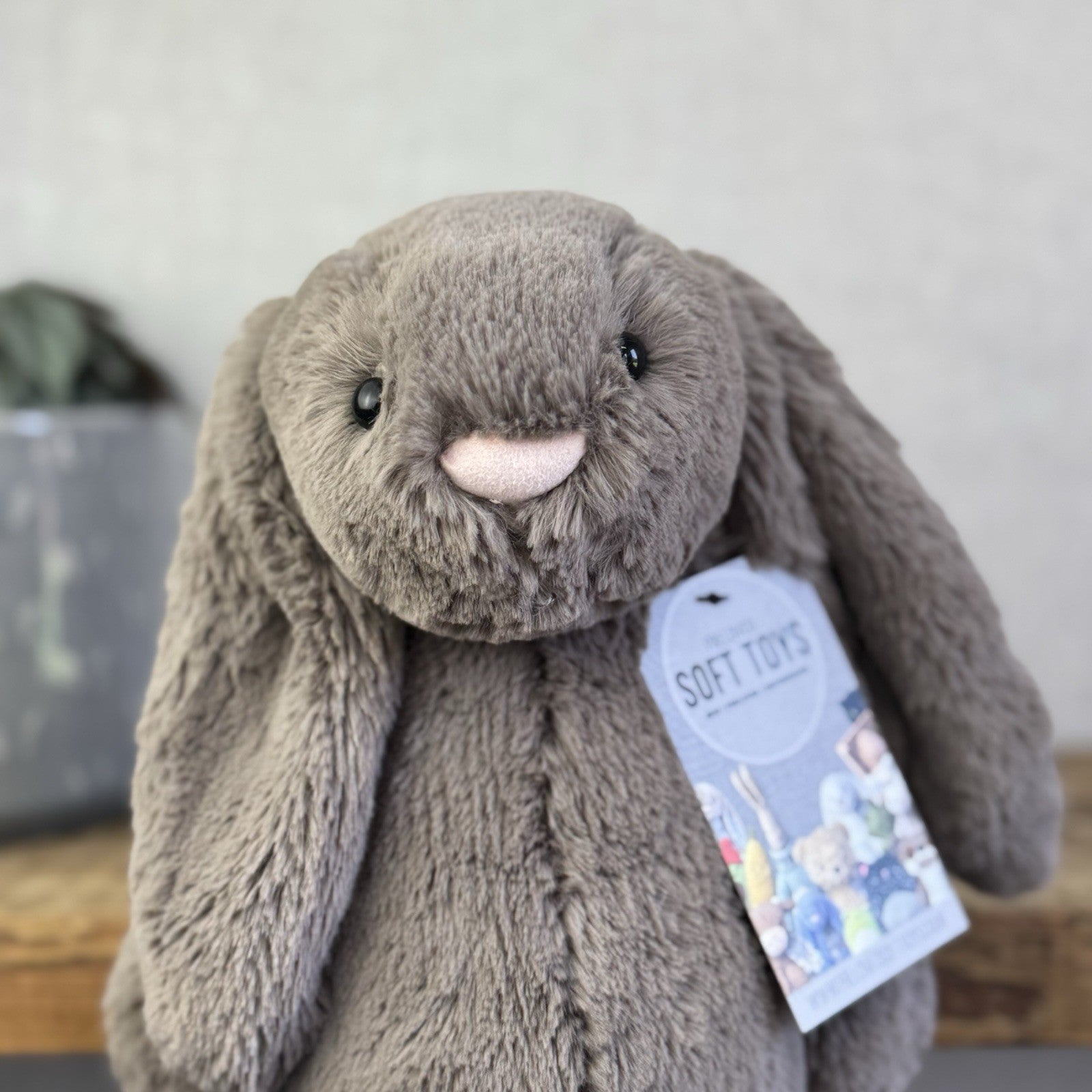 Jellycat Medium Truffle Bunny - Retired Brown Bunny Rabbit Beanie 12” (#2)