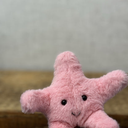 Jellycat Tiny Fluffy Starfish - Pink Starfish Soft Toy Sea Creature Retired NWOT