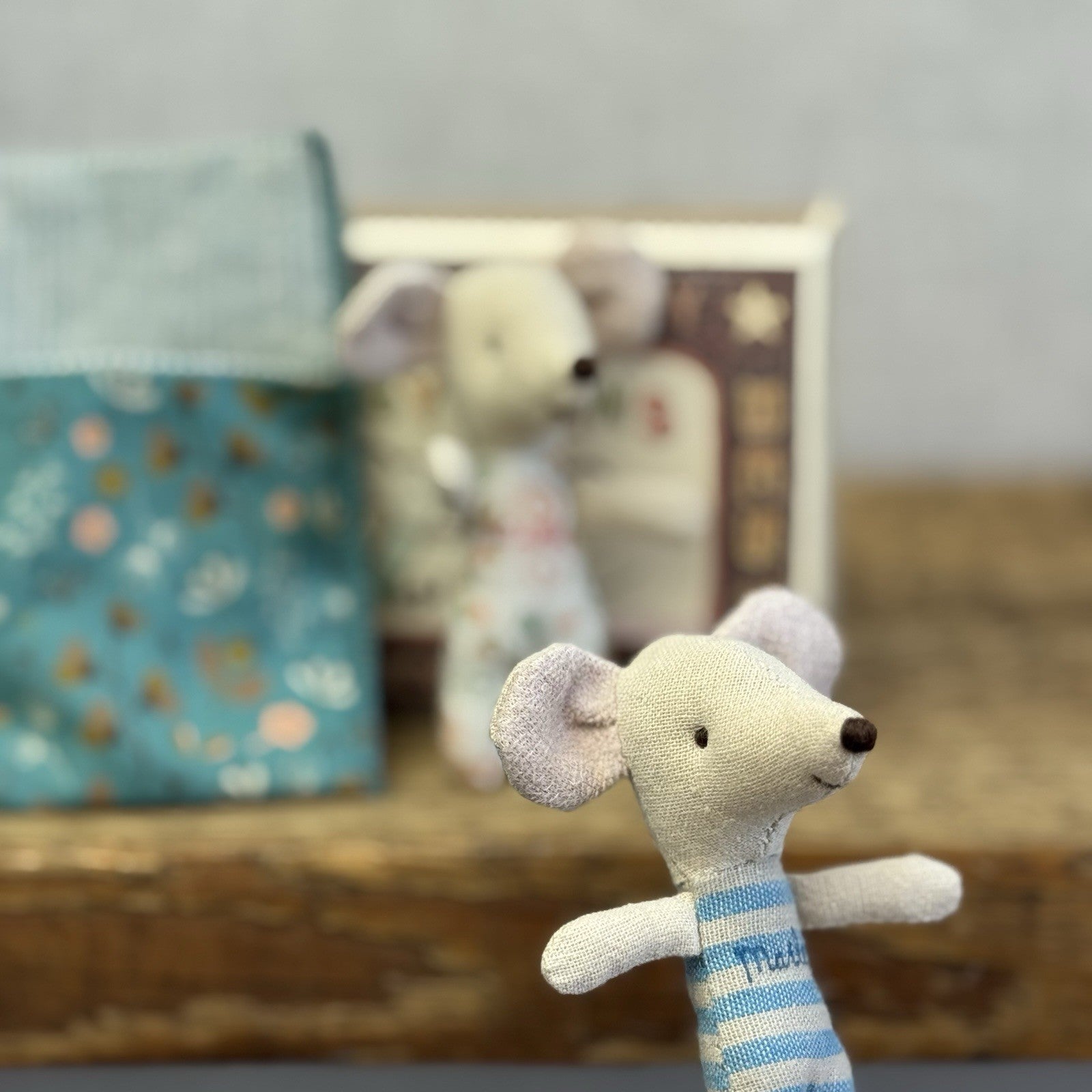 Maileg Twin Mice In Matchbox Retired - New Without Tags Boy/girl Twins