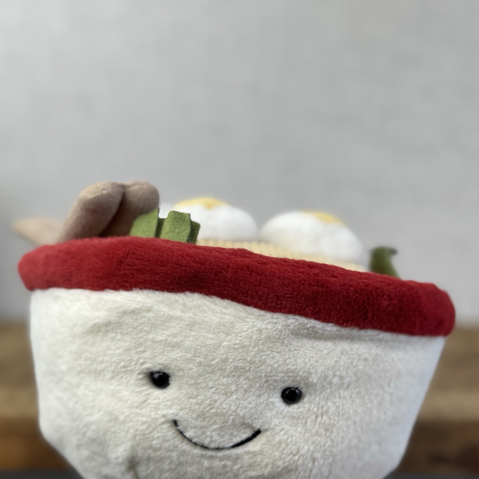 Jellycat Amuseable Ramen Bowl Retired - Bowl Noodles Food Plush Beanie NWOT 5"