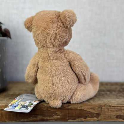 Jellycat Small Butterscotch Bear - Retired Brown Beige Bear Soft Toy Beanie 8”