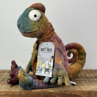 Jellycat Colin Chameleon - Jellycat Multicoloured Lizard Soft Toy - Medium 12"