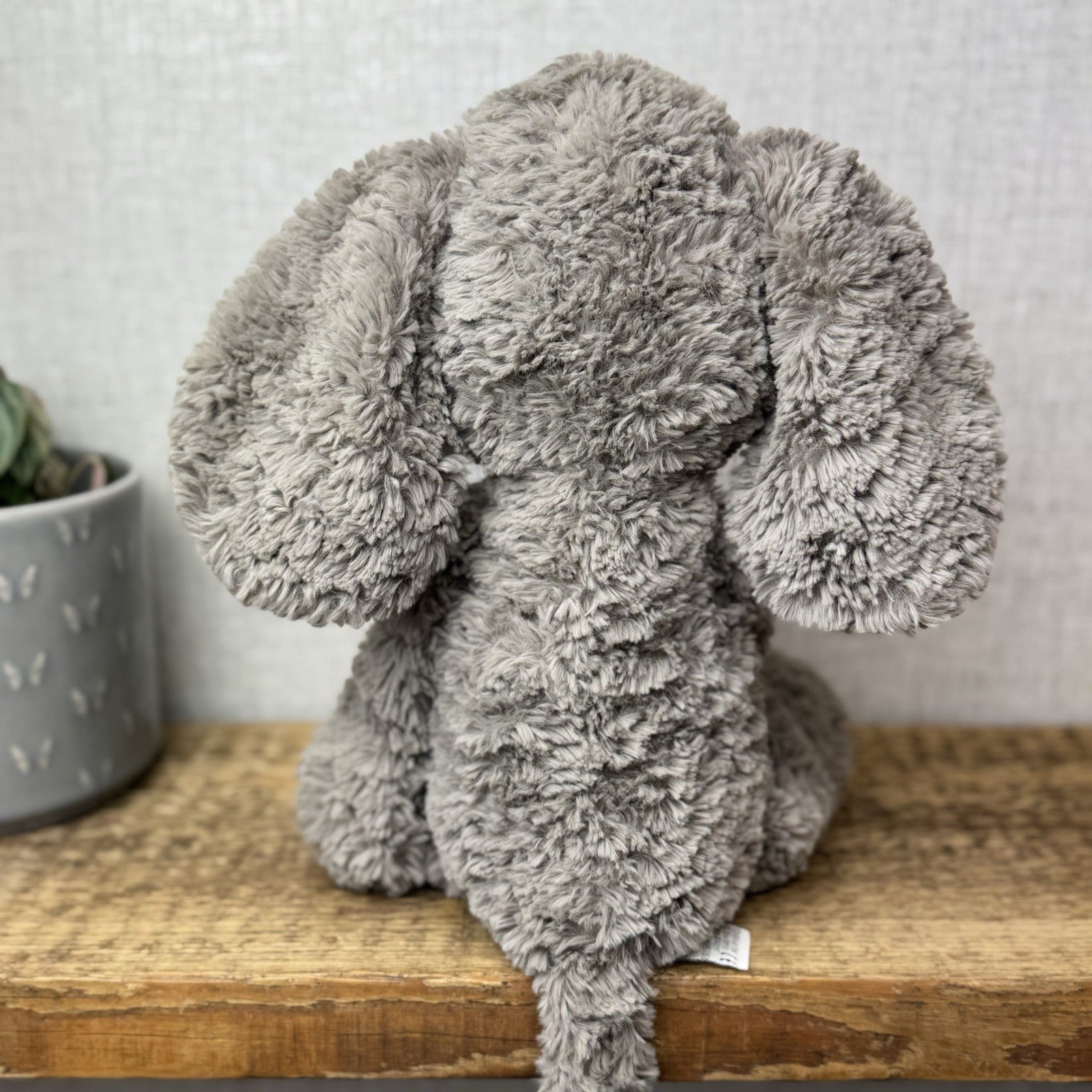 Jellycat Medium Mumble Elephant - Medium Dark Grey Jellycat Elephant 14"
