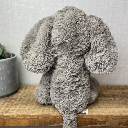 Jellycat Medium Mumble Elephant - Medium Dark Grey Jellycat Elephant 14"