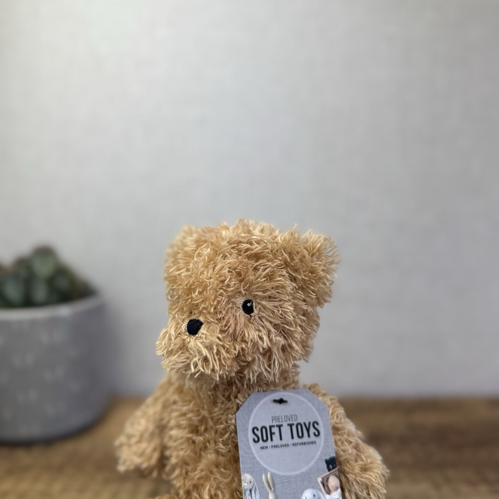 Jellycat Jellykitten Vintage Bear Chime - Raggedy Roo Golden Bear Chime NWOT