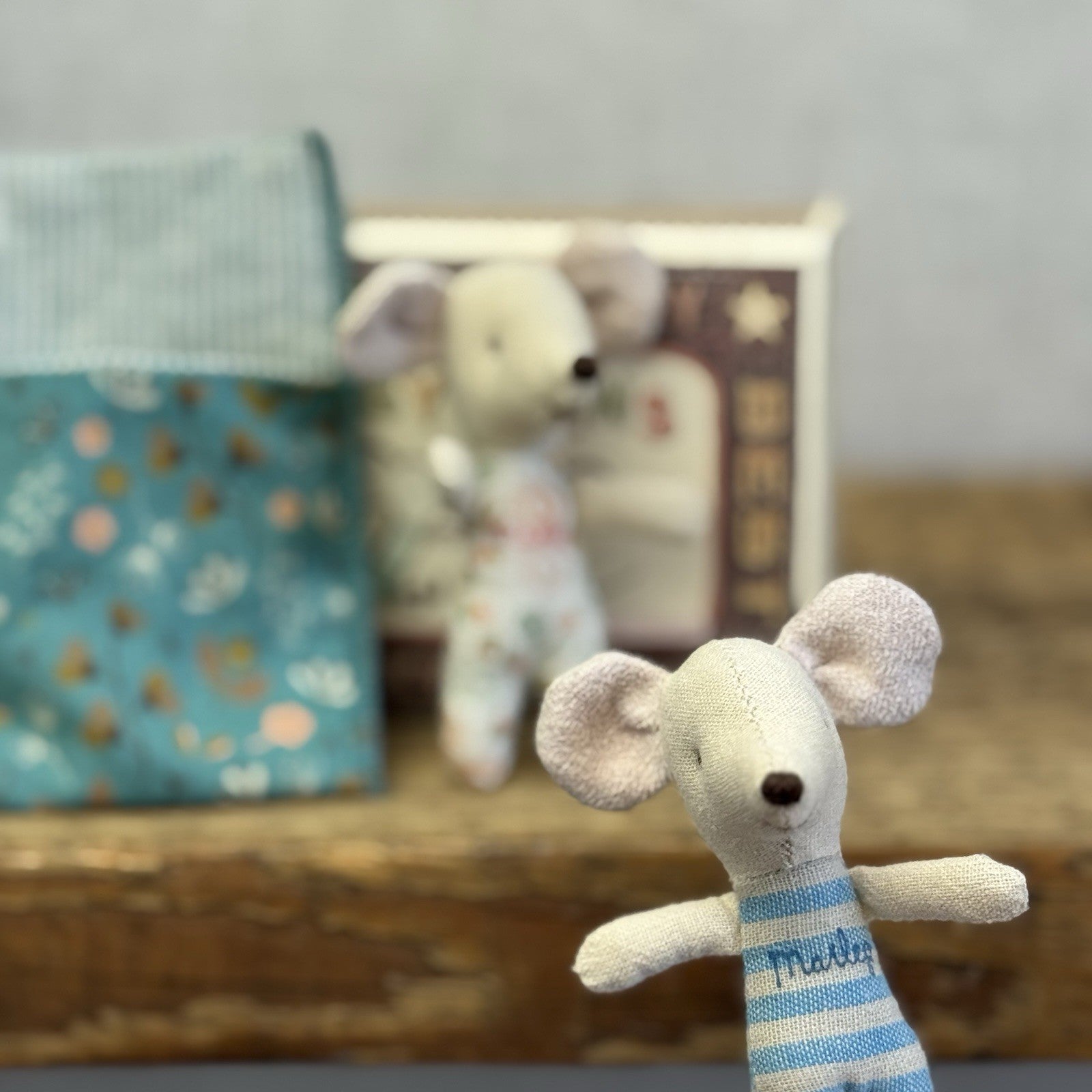 Maileg Twin Mice In Matchbox Retired - New Without Tags Boy/girl Twins