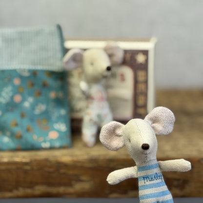 Maileg Twin Mice In Matchbox Retired - New Without Tags Boy/girl Twins