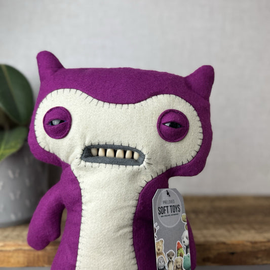 Fuggler Funny Ugly Monster Lil Demon Purple - Large Fuggler Purple Rare 12”