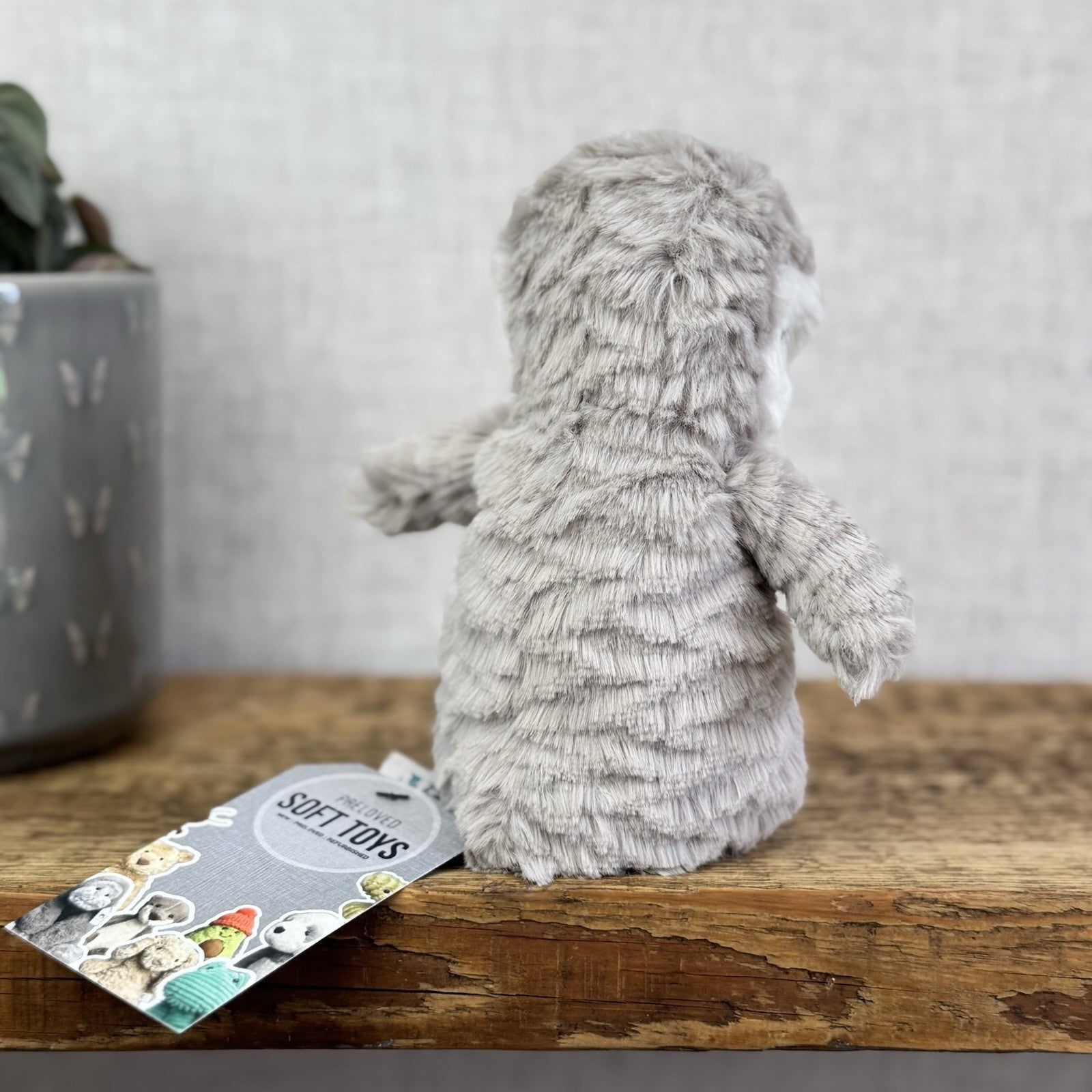 Jellycat Small Ditzi Penguin - Small Grey/Silver Beanie Penguin Plush 8"