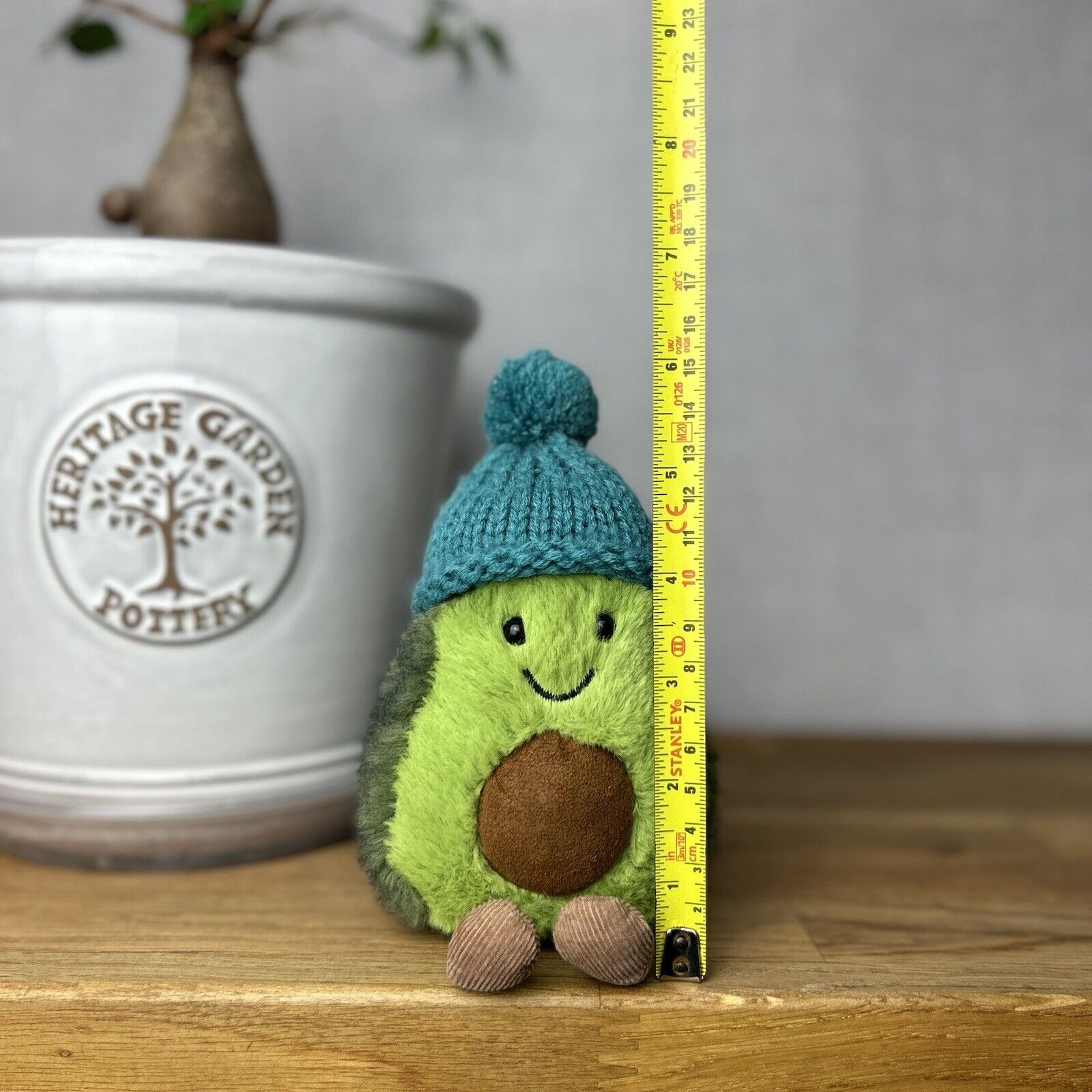 Jellycat Amuseable Cozi Avocado With Hat Plush Soft Toy - Teal Cozi Avacado