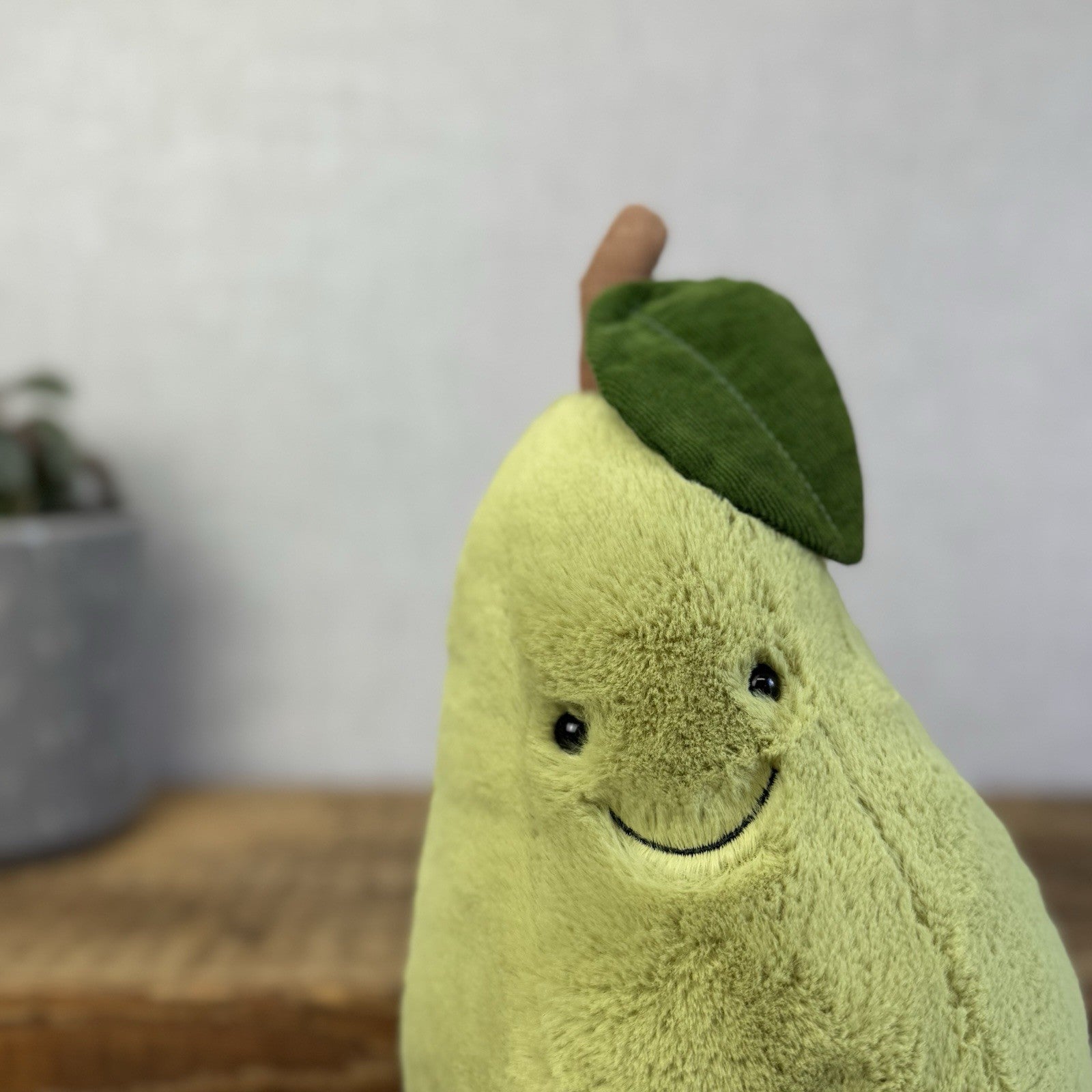 Jellycat Amuseable Pear - Large Pear Soft Toy Original Pear Soft Toy Beanie 12"