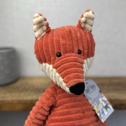 Jellycat Medium Cordy Roy Fox - Orange Corduroy Fox Plush Large Rare Retired 14"