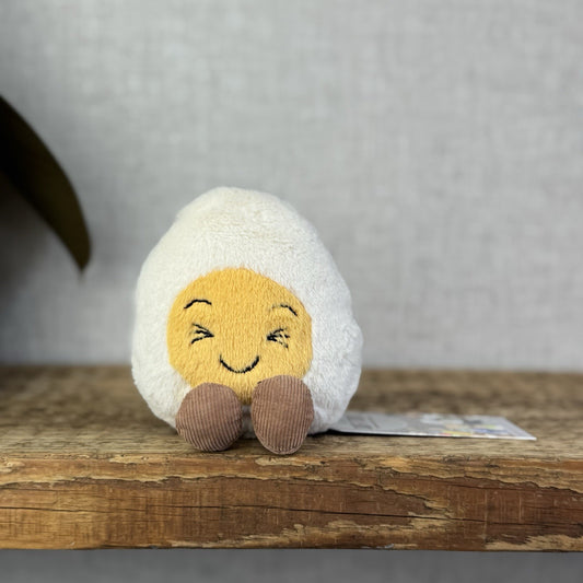 Jellycat Amuseable Laughing Boiled Egg - Small Egg With Legs Soft Toy Retired 5”