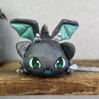 Aphmau MeeMeows - Dragon Cat Grey/Green Sparkly Plush Collectible 5"