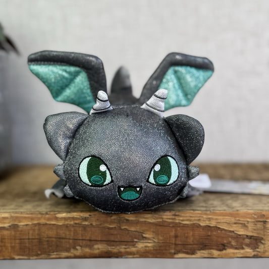 Aphmau MeeMeows - Dragon Cat Grey/Green Sparkly Plush Collectible 5"