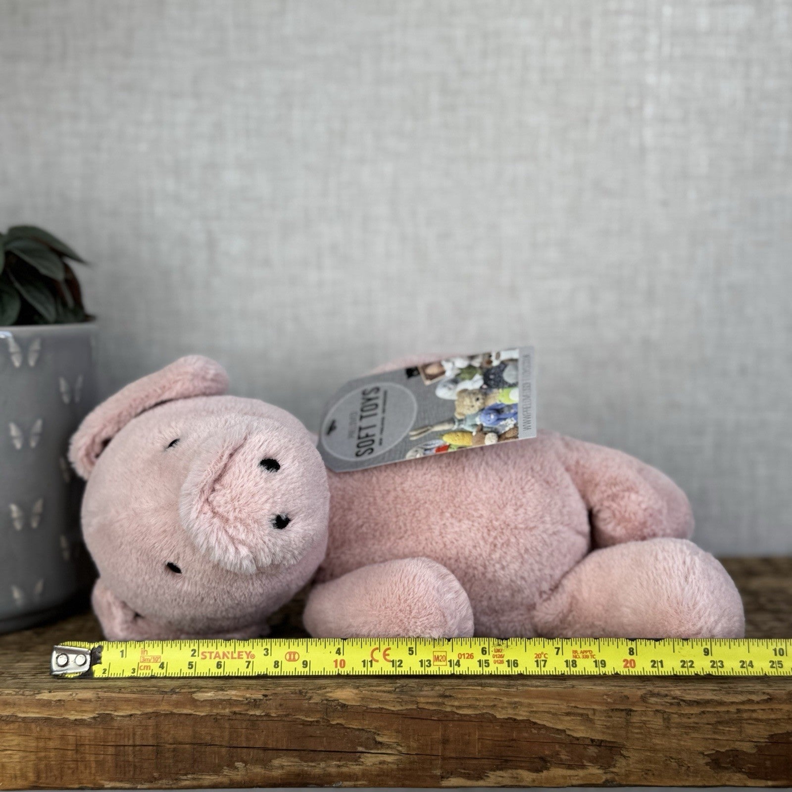 Jellycat Nimbus Pig - Chunky Retired Pink Piglet Soft Toy Plush Rare 9”