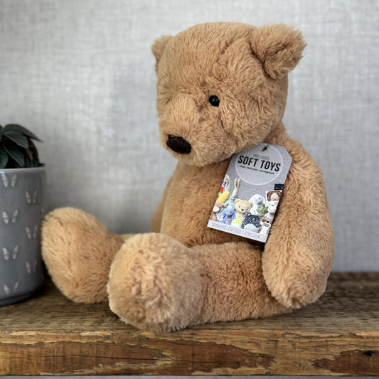 Jellycat Medium Butterscotch Bear - Retired Brown Beige Bear Soft Toy Beanie 12”