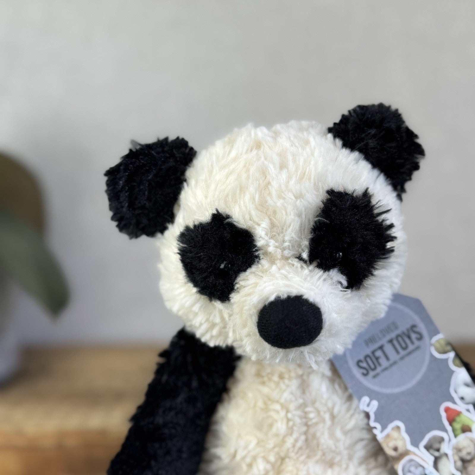 Jellycat Small Bartlesham Panda Teddy Small Size Vintage Collectible Beanie 11”