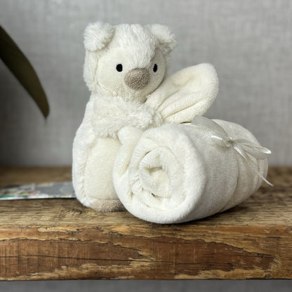 Jellycat Snowy Owl Soother - White Comforter Owl Bird Neutral Bab Comforter