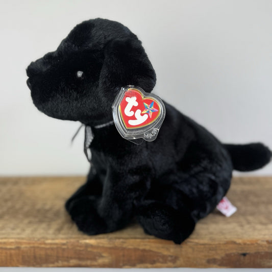 Ty Beanie Original Buddy Luke The Dog - Black labrador Beanie With Tags 