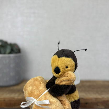 Jellycat Bashful Bee Soother - Bumble Bee Comforter Neutral Baby Gift NWOT 