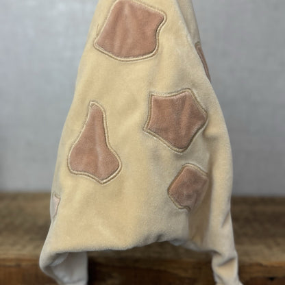 JoJo Maman Bebe Giraffe Comforter - Beige Neutral Comfort Tag Blanket NWOT