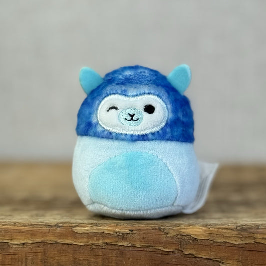 Squishmallow Squishville - Aarin Alpaca Blue Fluffy Wink  (Multi Buy Discount)