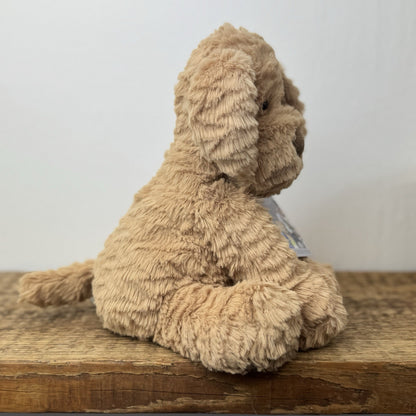 Jellycat Fuddlewuddle Puppy Medium - Light Brown Beige Dog NWOT Rare 8"