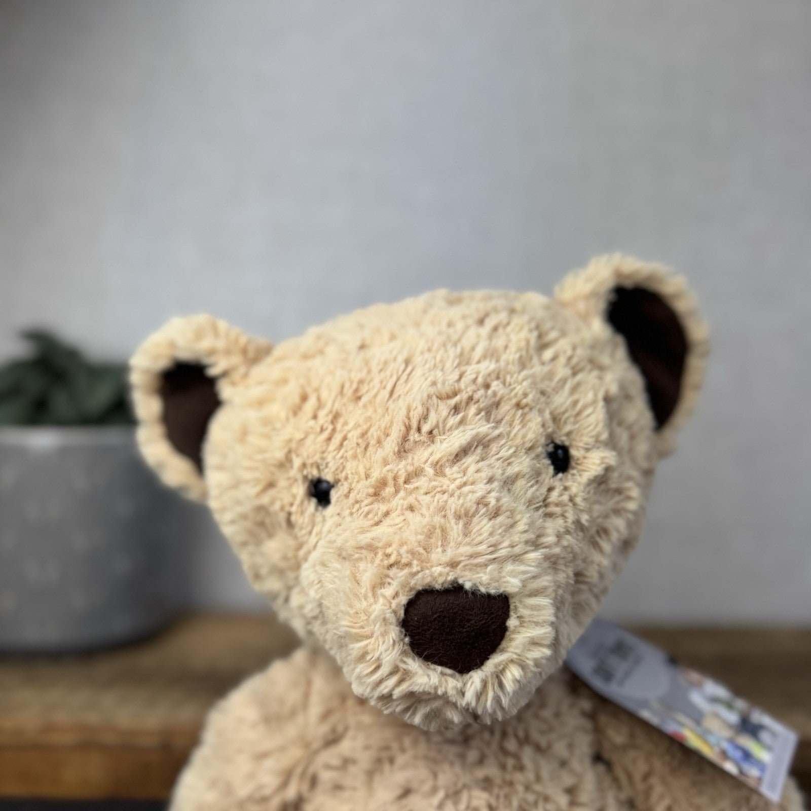 Jellycat Edward Bear Large - Big Light Brown Traditional Beige Bear Rare 17”