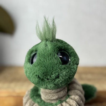 Jellycat Retired Green Wiggly Worm - Bug Soft Toy Beanie Cute Retired 7"