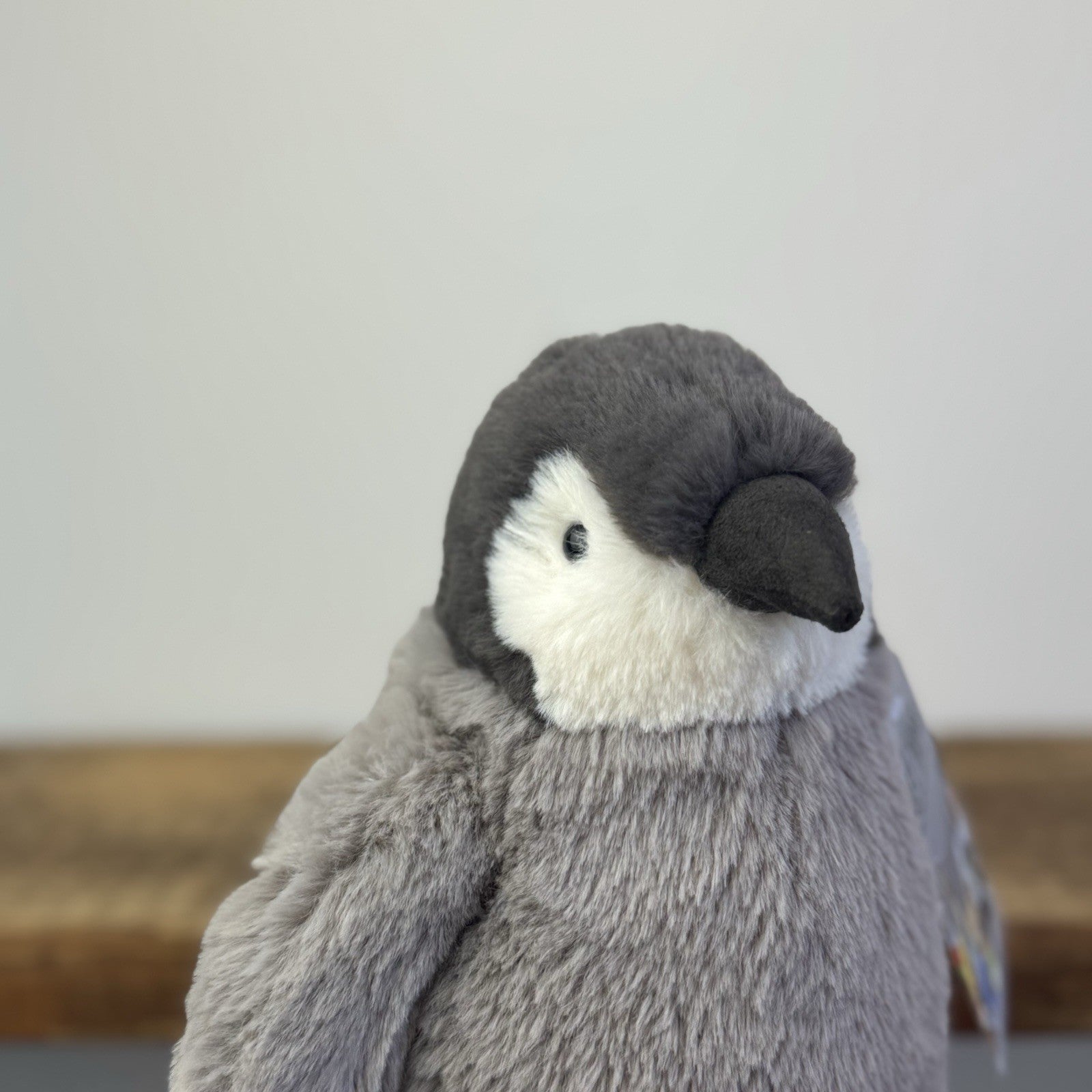 Jellycat Small Percy Penguin - Small Grey Fluffy Penguin Soft Toy Beanie 8"