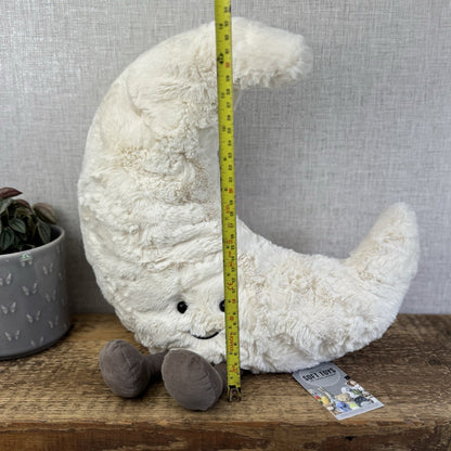 Jellycat Huge Amuseable Moon Plush Beanie Soft Toy - Decor Display NWOT 18”