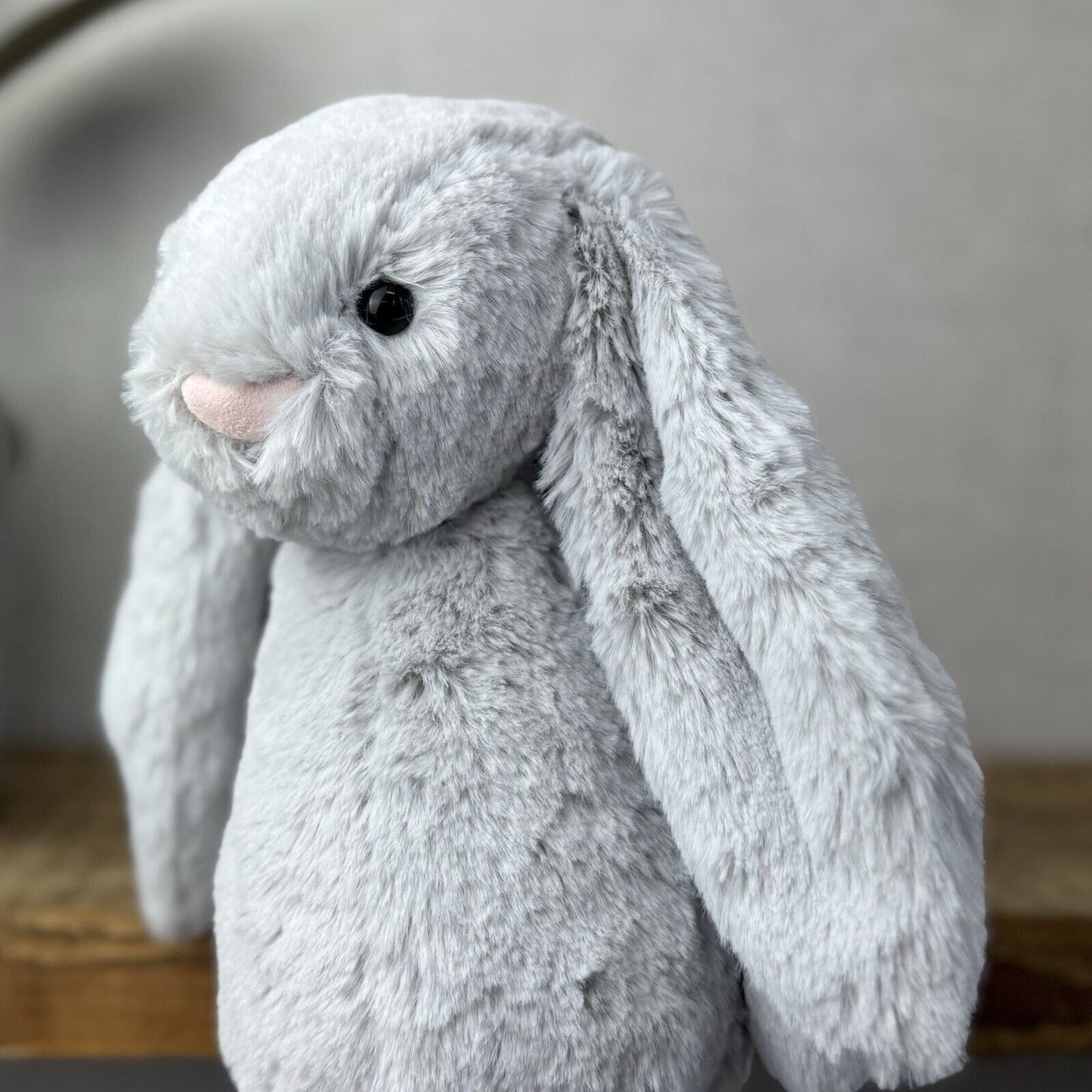 Jellycat Bashful Grey Bunny Medium - White Company Exclusive - New With Tags 12”