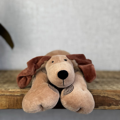 Jellycat Footfall Dog - Vintage Brown Jellycat Dog Beanie Retired Rare With Tags