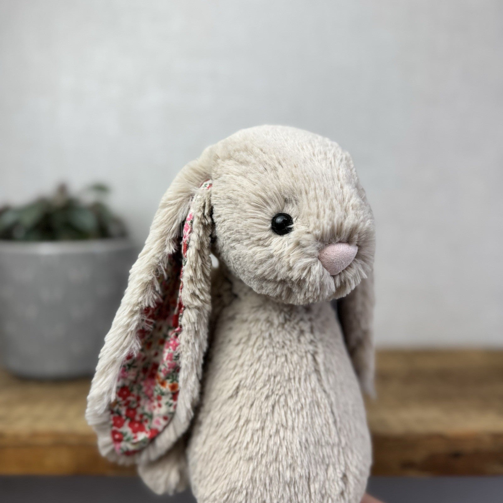 Jellycat Medium Bashful Beige Posy Blossom Bunny - Beige Bunny Floral 12” (#2)
