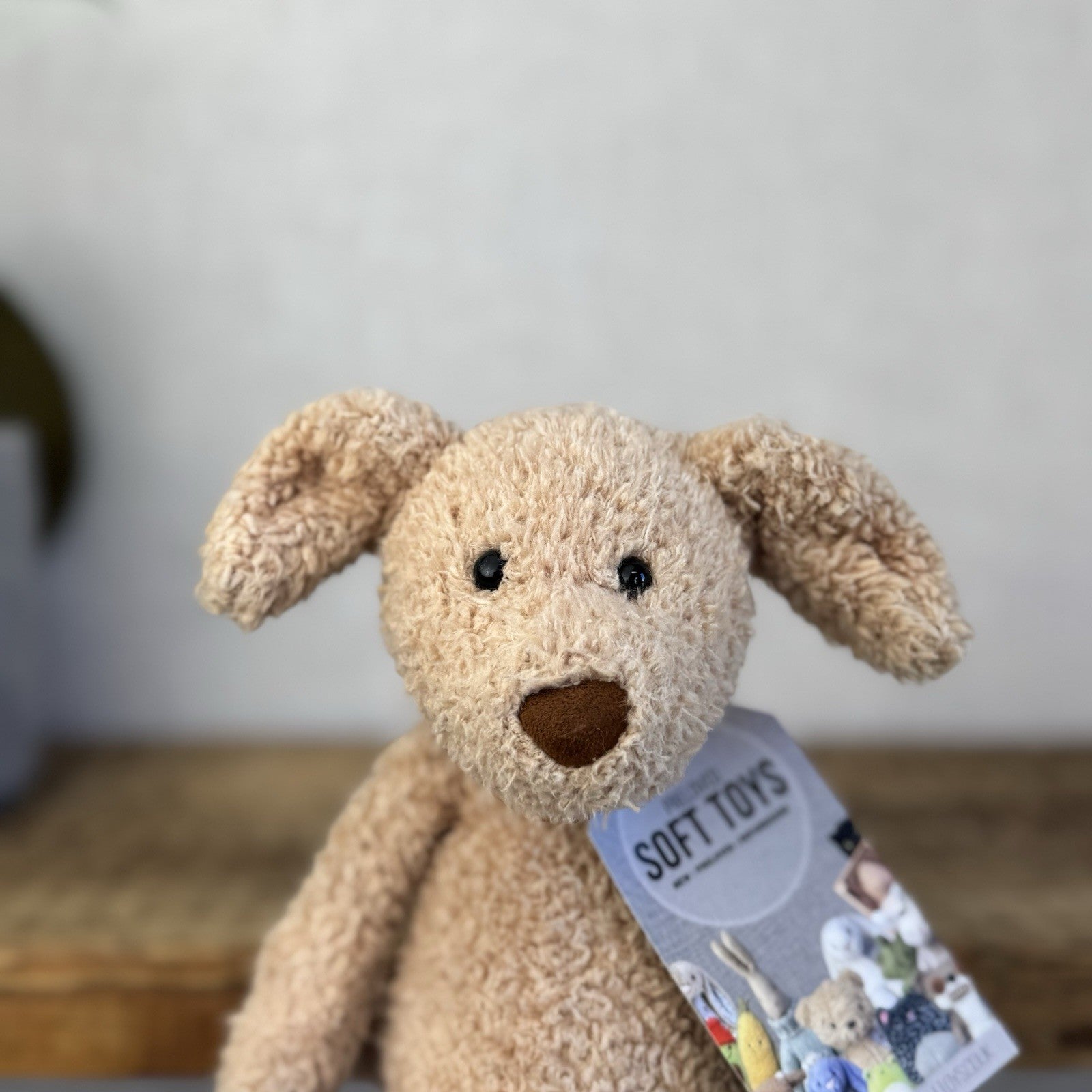 Jellycat Chou Chou Pup - ChouChou Puppy Dog Beige Textured Soft Beige Plush 10"