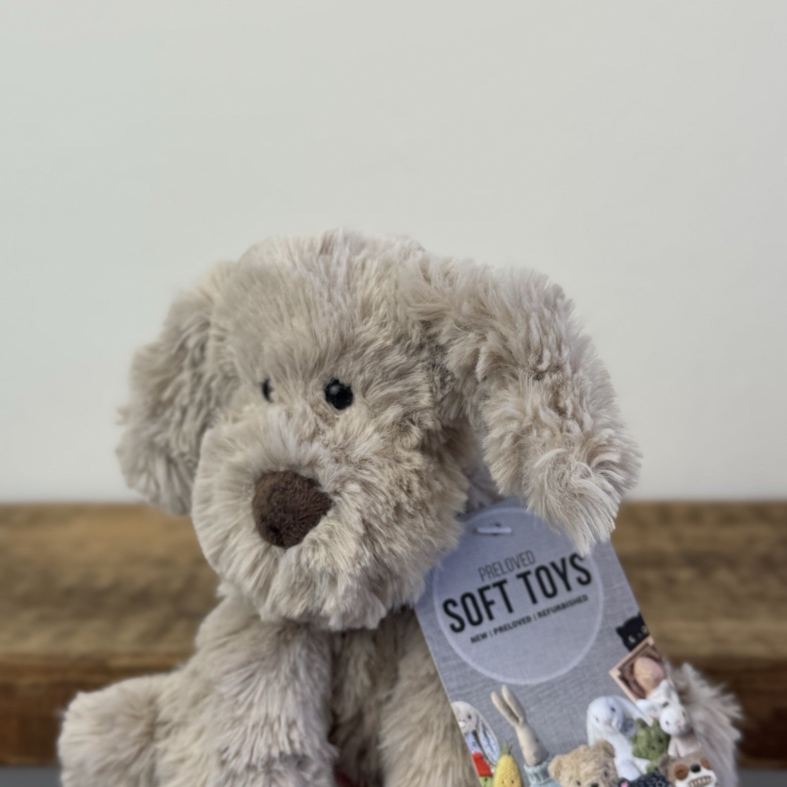 Jellycat Small Riley Fuddlewuddle Puppy - Beige Little White Company Exclusive