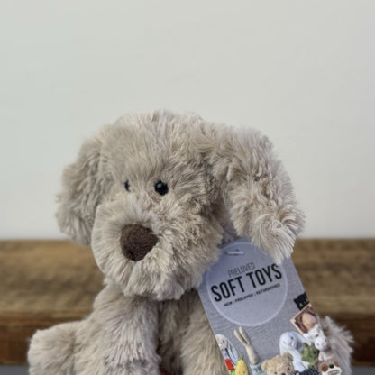 Jellycat Small Riley Fuddlewuddle Puppy - Beige Little White Company Exclusive