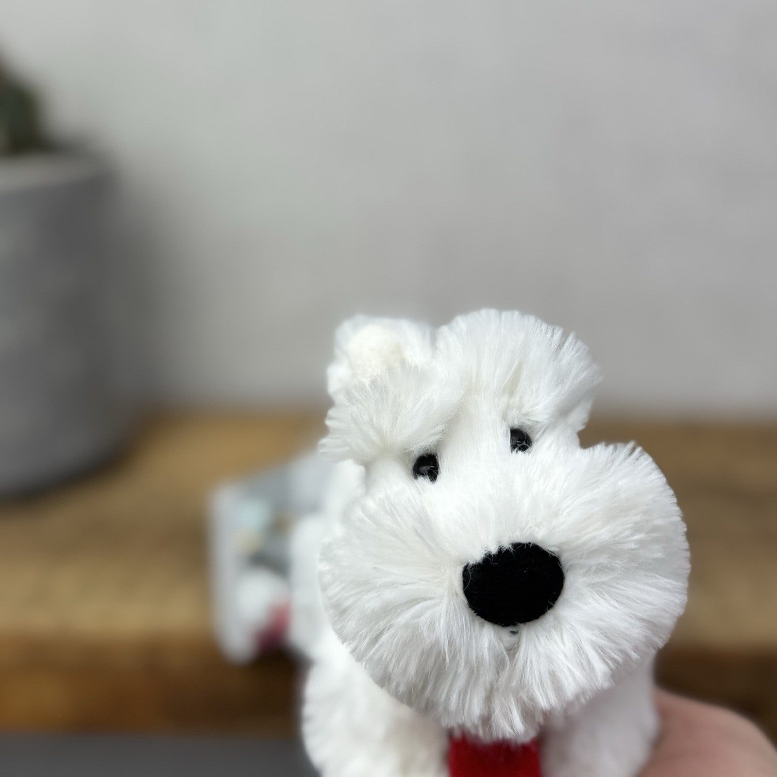 John Lewis Tiny Terrier Christmas Puppy 5” (Jellycat Collaboration) Small Puppy