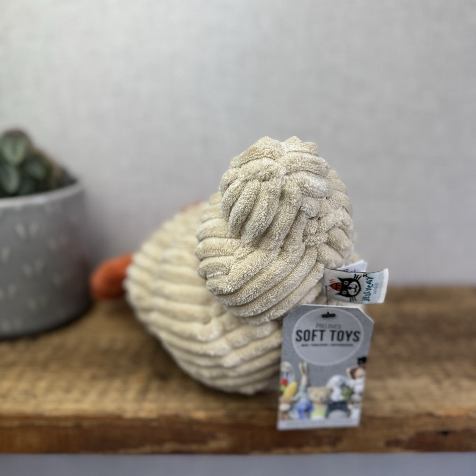 Jellycat Herman Hermit Crab - Large Crab In Shell Soft Toy Beanie Plush 12"