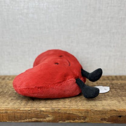 Jellycat Amuseable Red Heart - Larger Heart Beanie Plush Valentine 8" New
