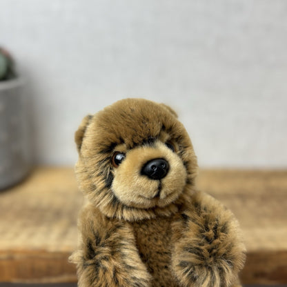 Living Nature Animal Soft Toy - Small Brown Bear Plush Eco Plush Toy New Tags 6"
