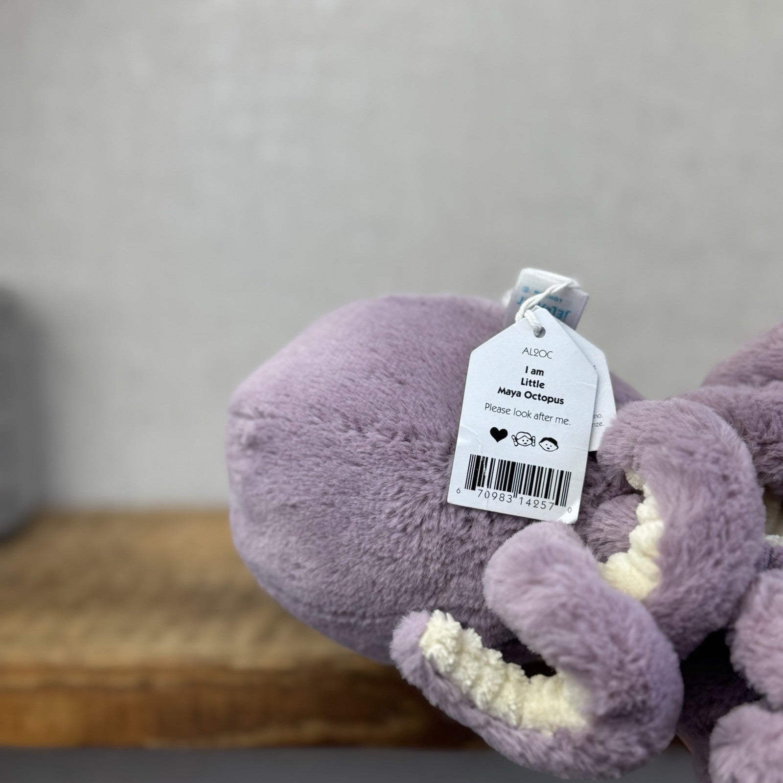 Jellycat Little Maya Octopus - Purple Octopus Beanie Super Soft 6” New Tags