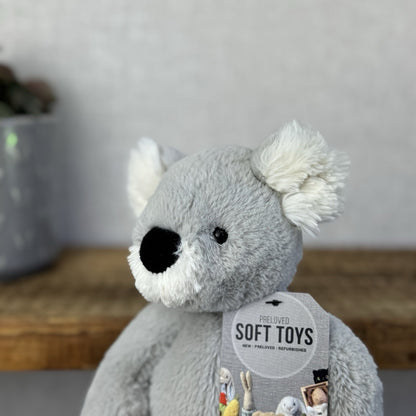 Jellycat Benji Koala Small - Retired Soft Grey Beanie Koala Snugglet 11”